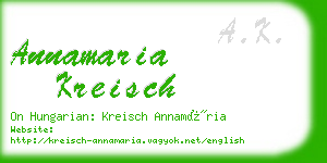 annamaria kreisch business card